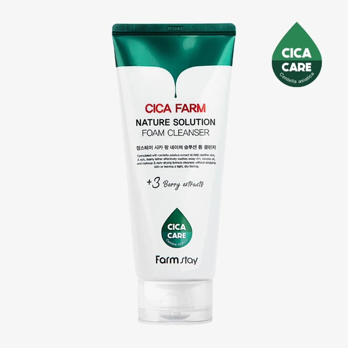 farmstay Cica Farm Nature Solution Foam Cleanser - 180ml