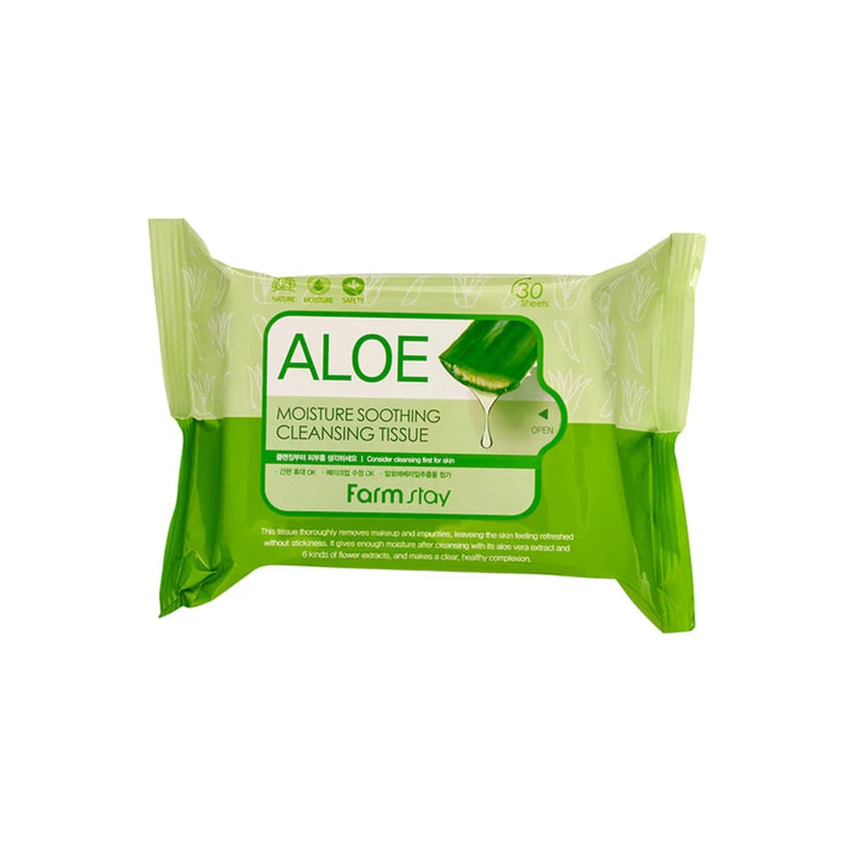 farmstay Aloe Moisture Soothing Cleansing Tissue