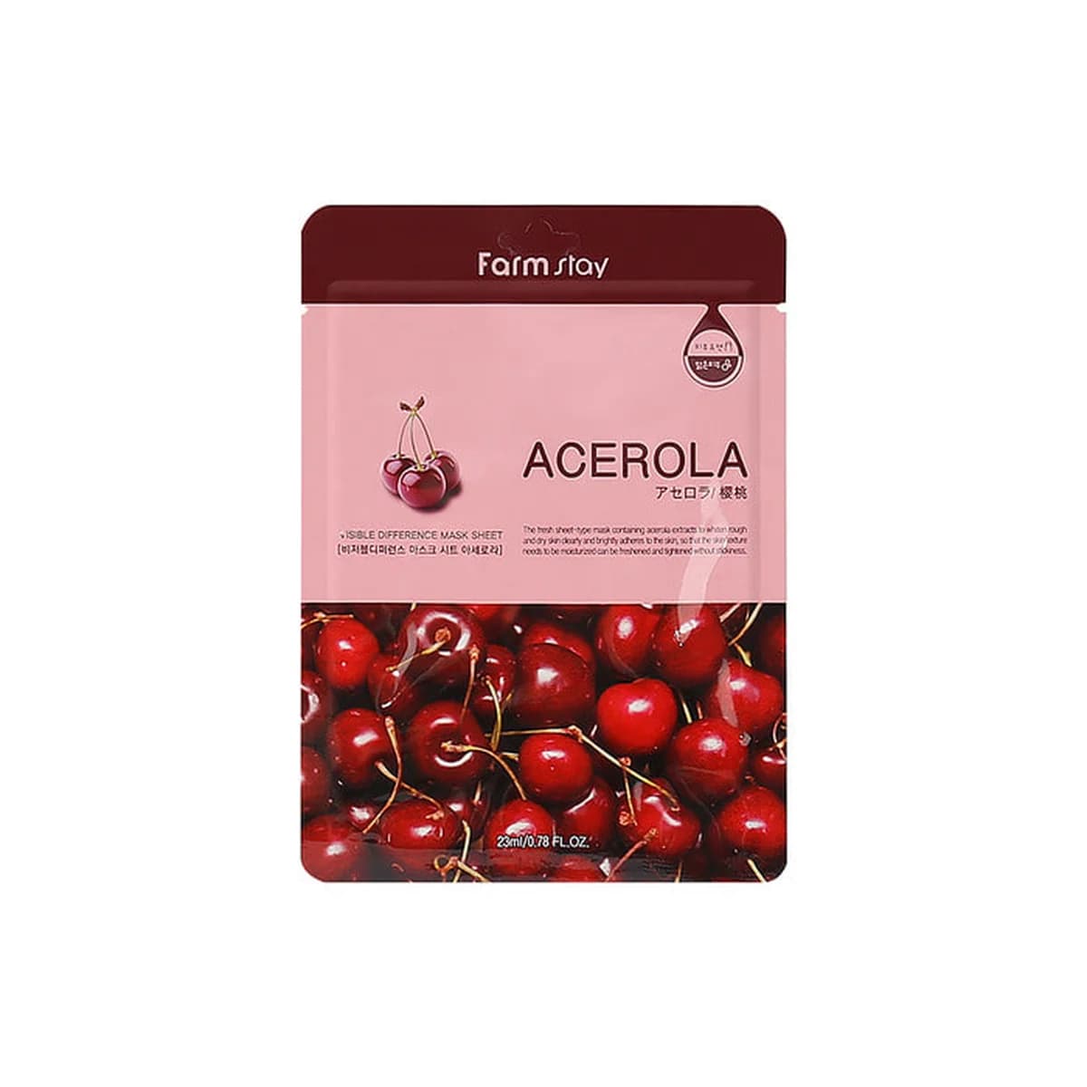 farmstay Visible Difference Mask Sheet Acerola 10-Piece Set