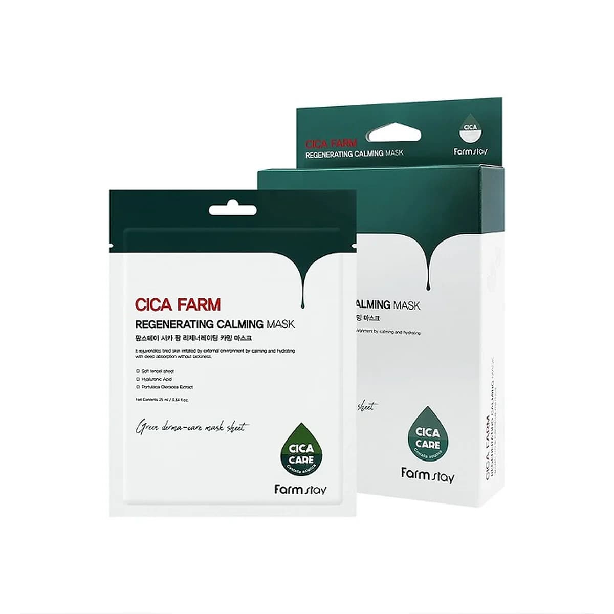farmstay Cica Farm Regenerating Calming Mask - 1box-10-pieces