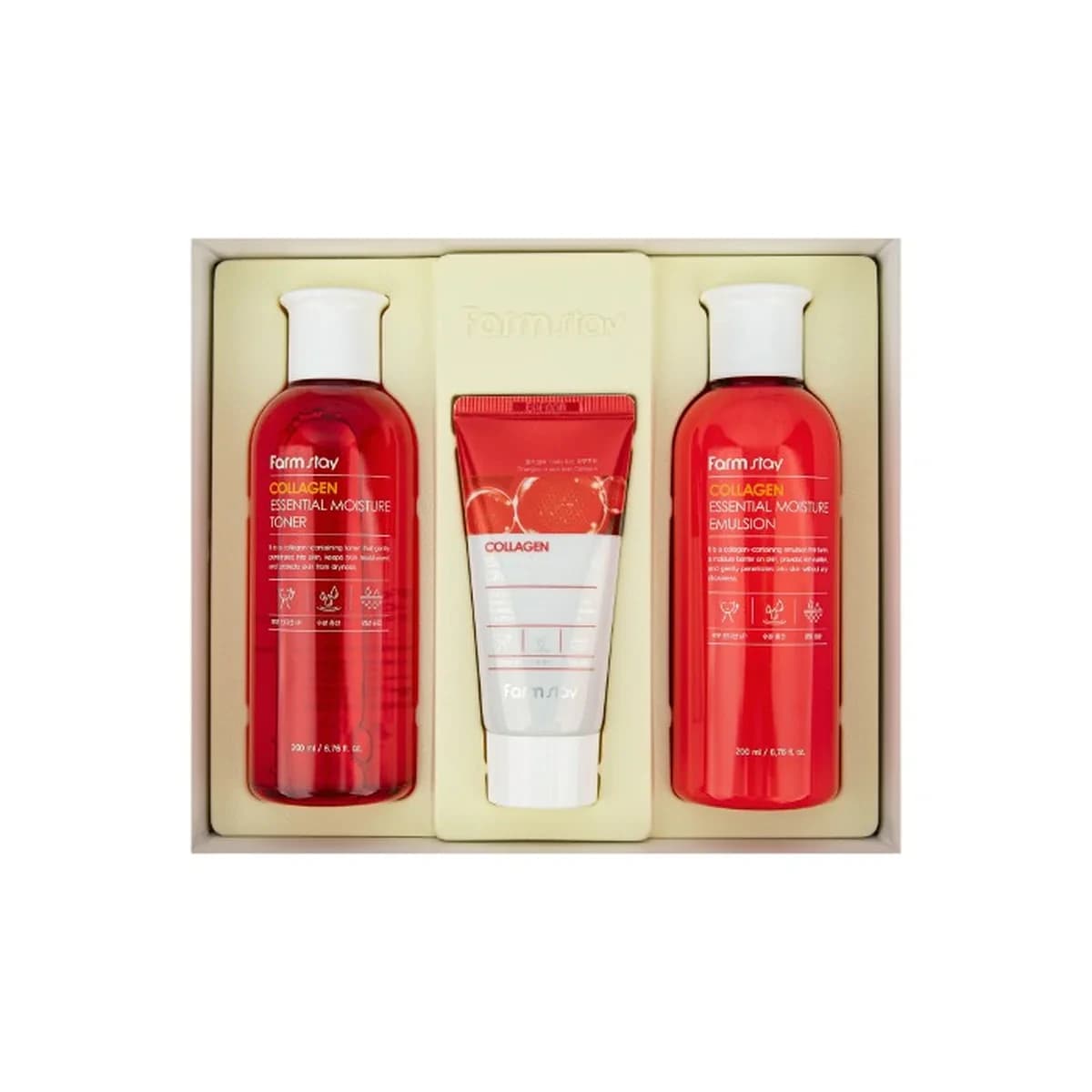 farmstay Collagen Essential Moisture Skin Care Set of 3