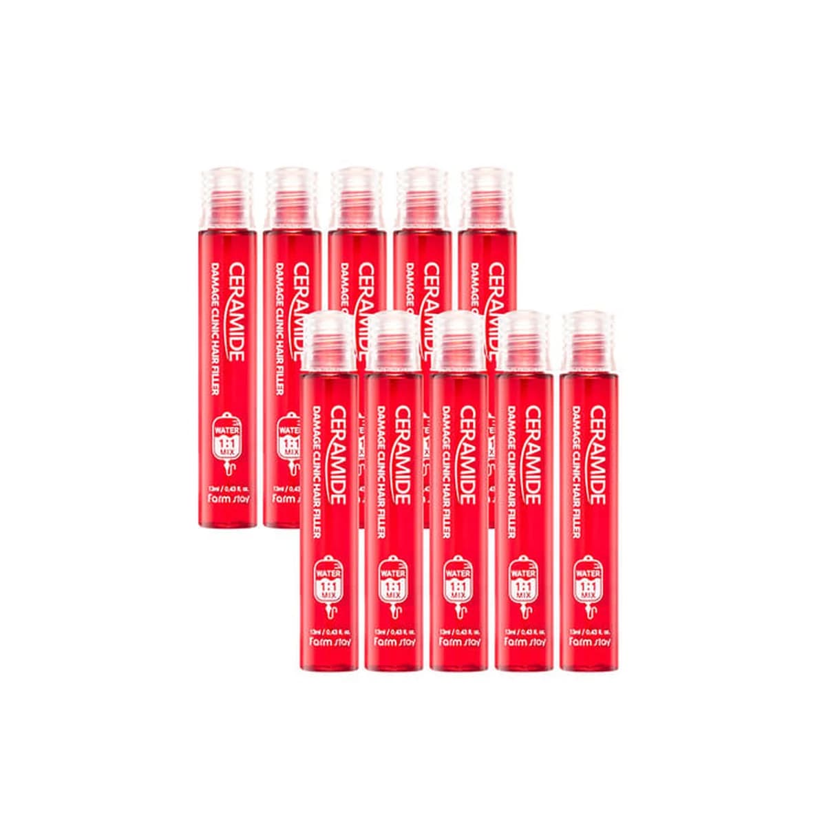 farmstay Ceramide Damage Clinic Hair Filler - 1box-10-pieces