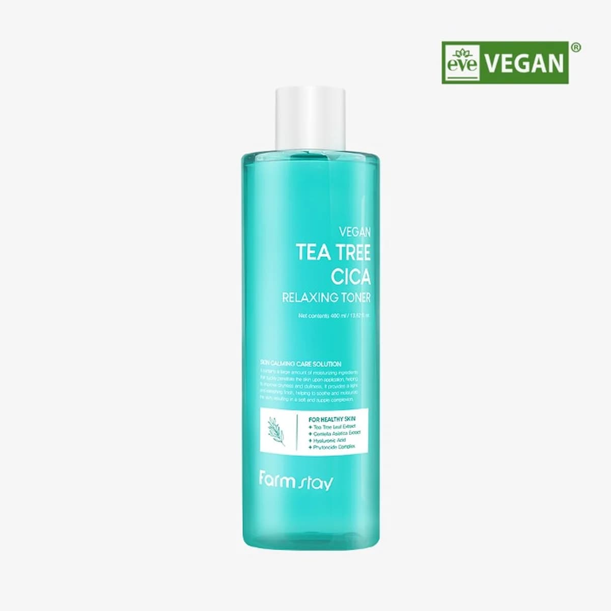 farmstay Vegan Tea Tree Cica Relaxing Toner - 400ml
