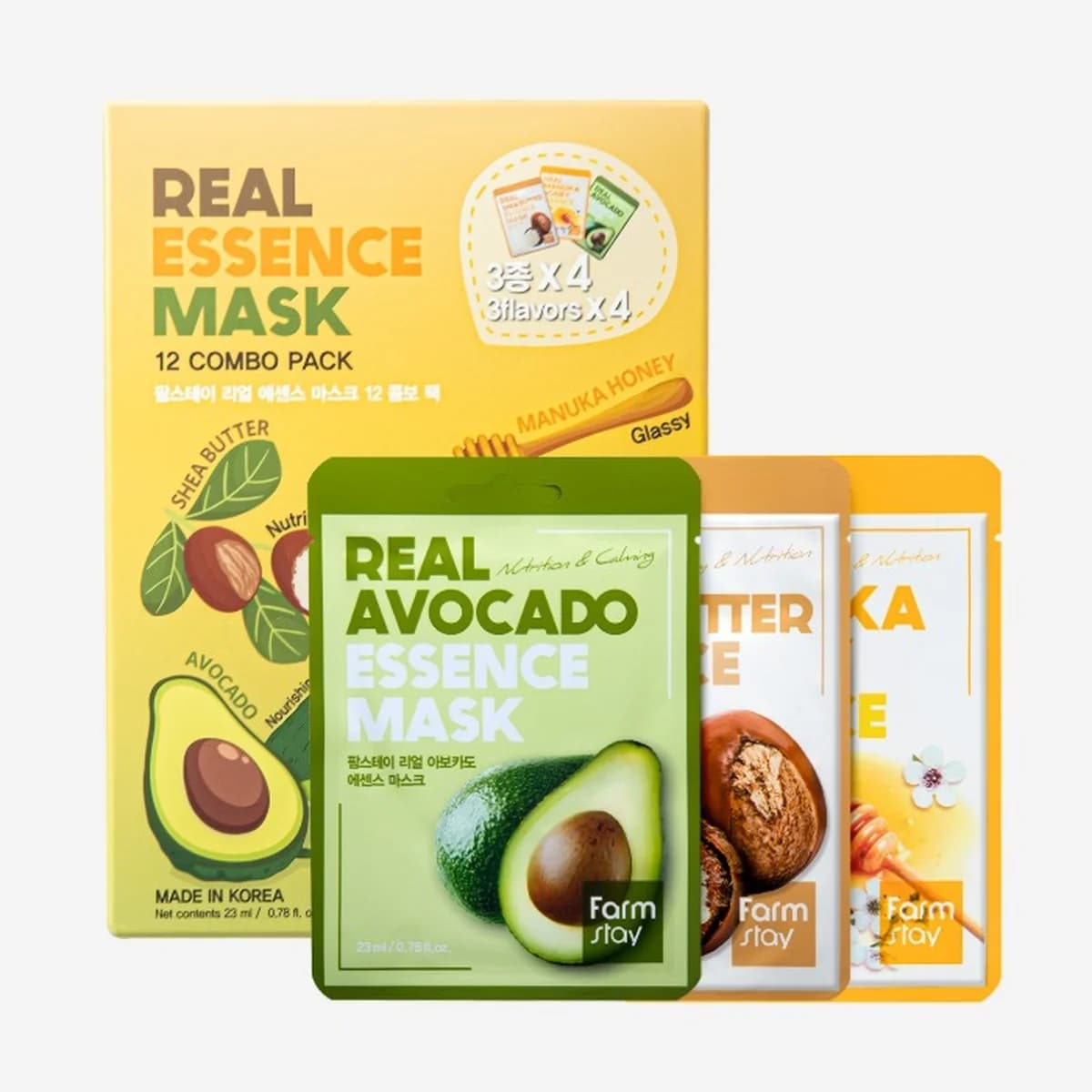 farmstay Real Essence Mask 12 Combo Pack_ver3