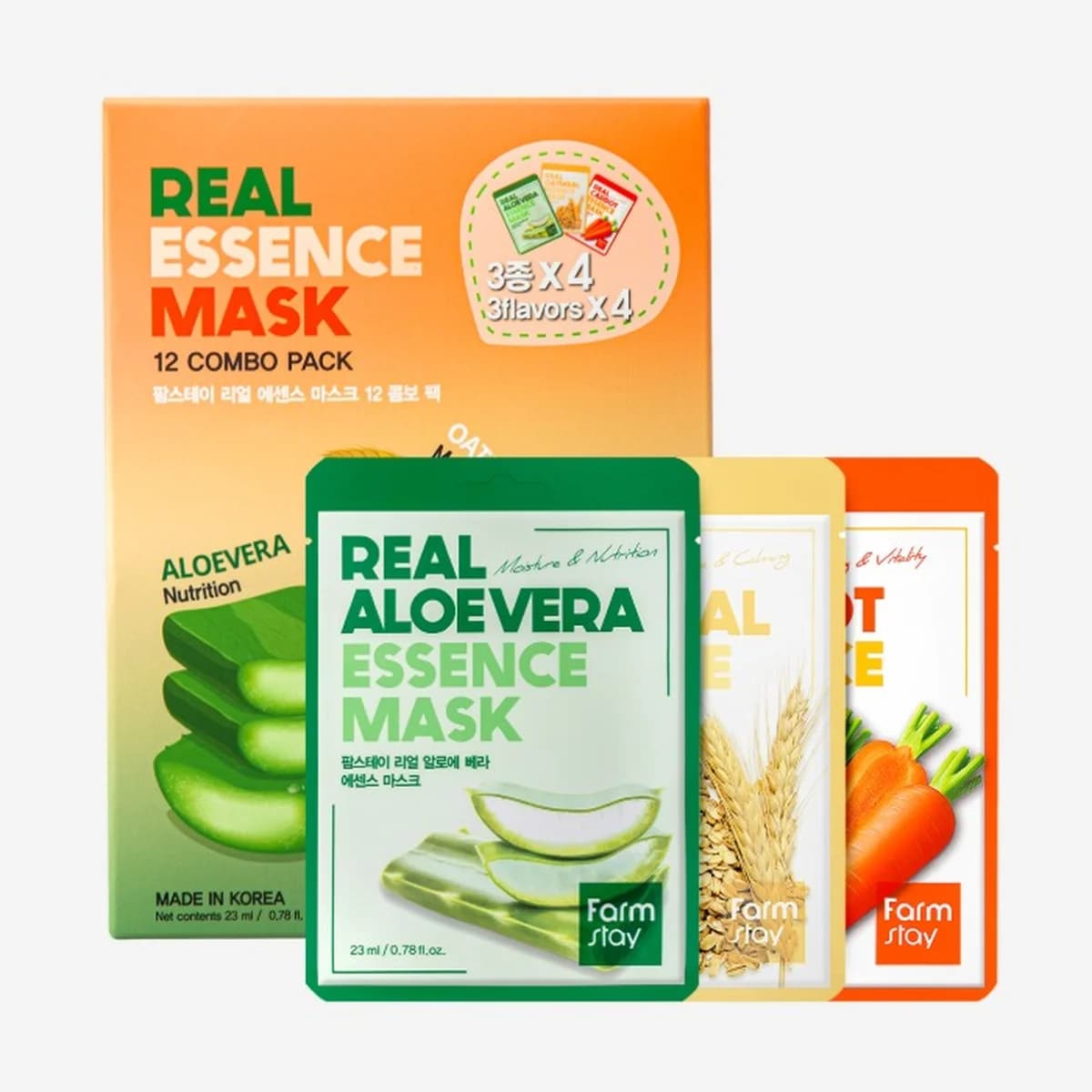 farmstay Real Essence Mask 12 Combo Pack_ver4
