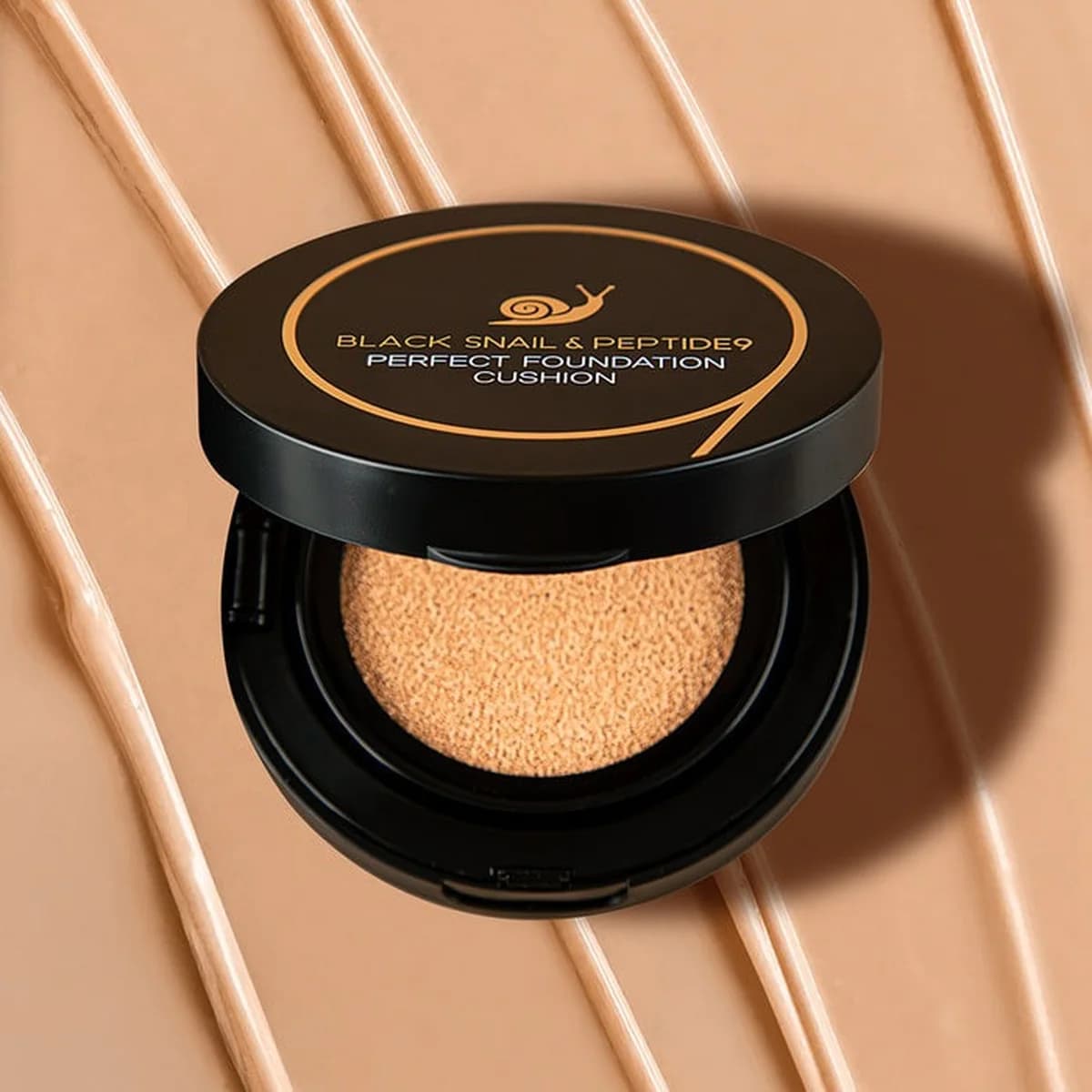 farmstay Black Snail & Peptide 9 Perfect Foundation Cushion - 15g