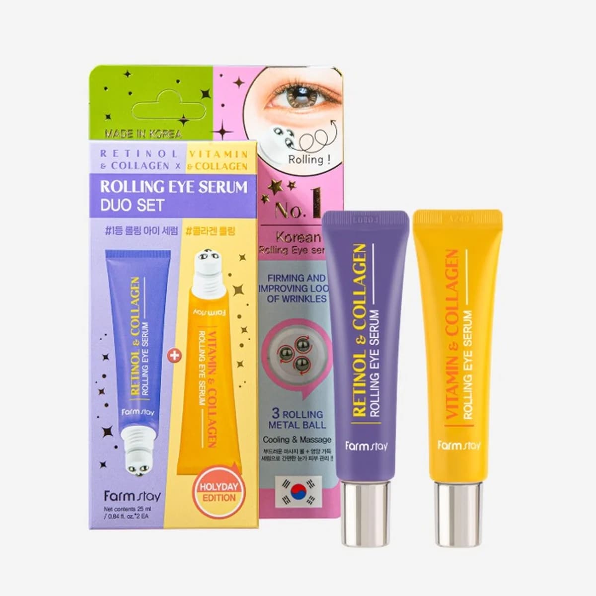 farmstay Rolling Eye Serum Duo Set