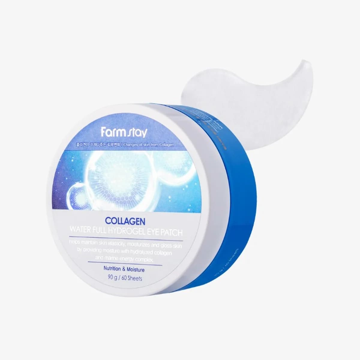 farmstay Collagen Water Full Hydrogel Eye Patch - 90g-60-pieces