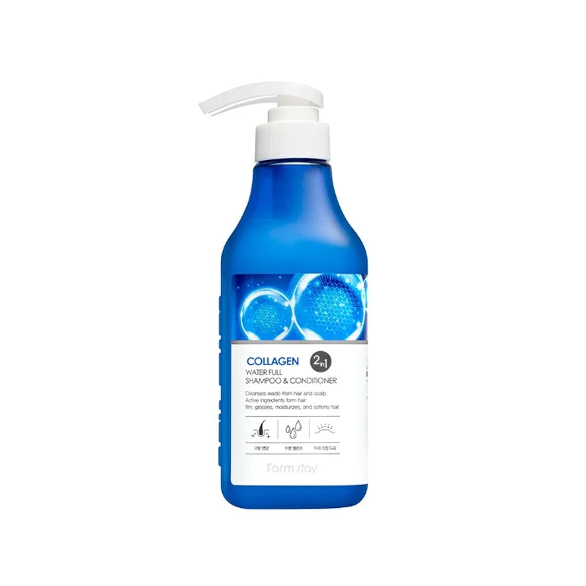 farmstay Collagen Water Full Shampoo & Conditioner - 530ml