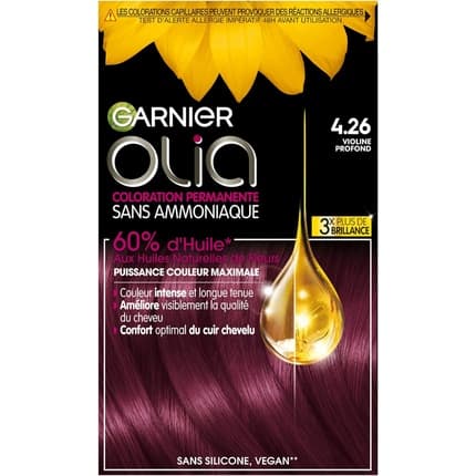 Garnier Olia 426 Deep Violet Permanent Hair Color