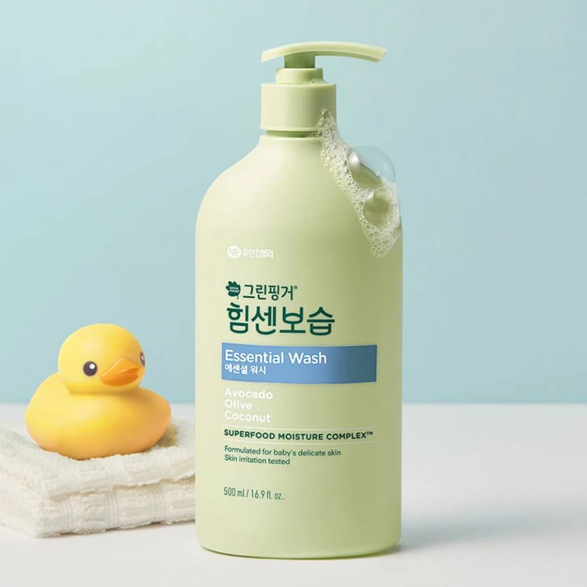 green finger New Intensive Moisture Essential Wash Orange Green Tea Scent 500ml X 1EA - 500ml