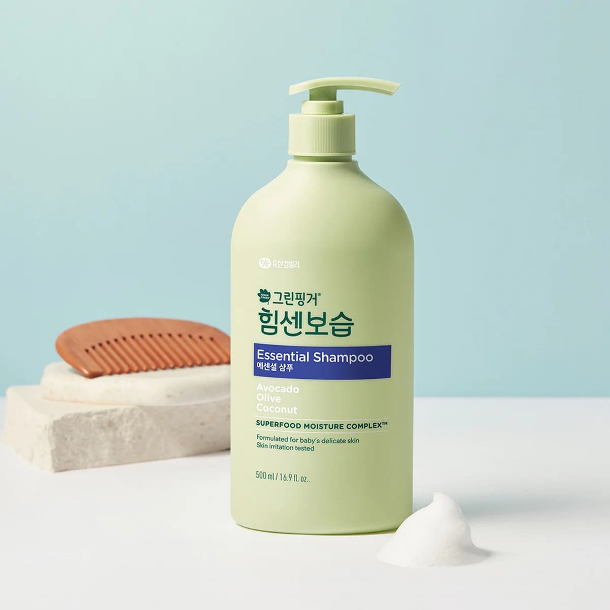 green finger New Intensive Moisture Essential Shampoo Orange Green Tea Scent 500ml X 1EA - 500ml