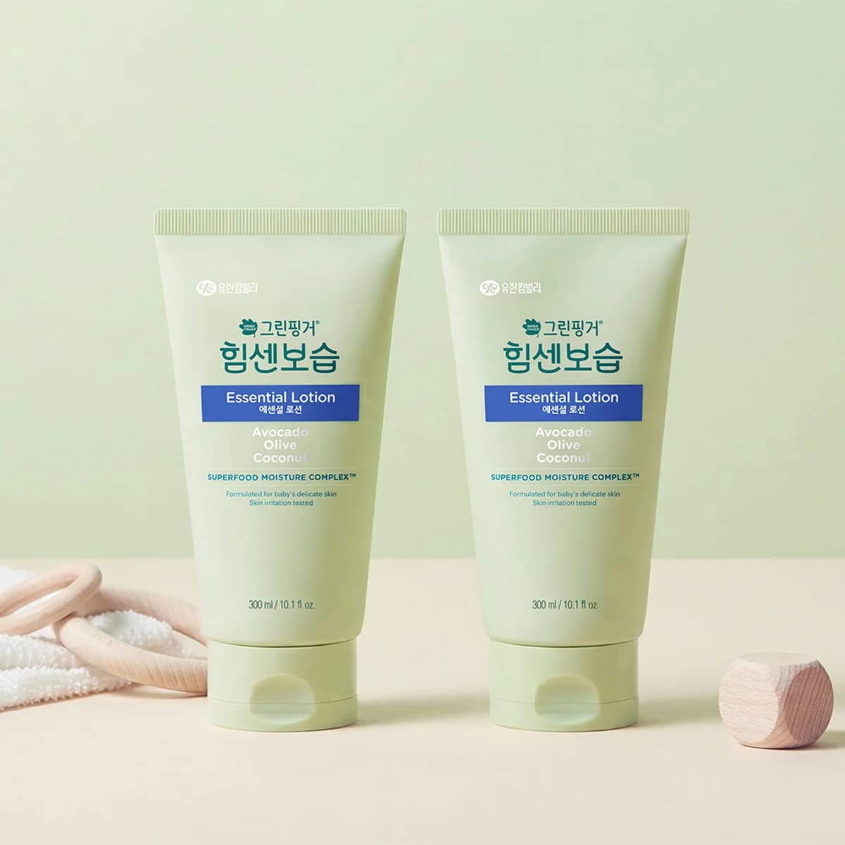 green finger 1+1 New Intensive Moisture Essential Lotion Orange Green Tea Scent 300ml - 300ml