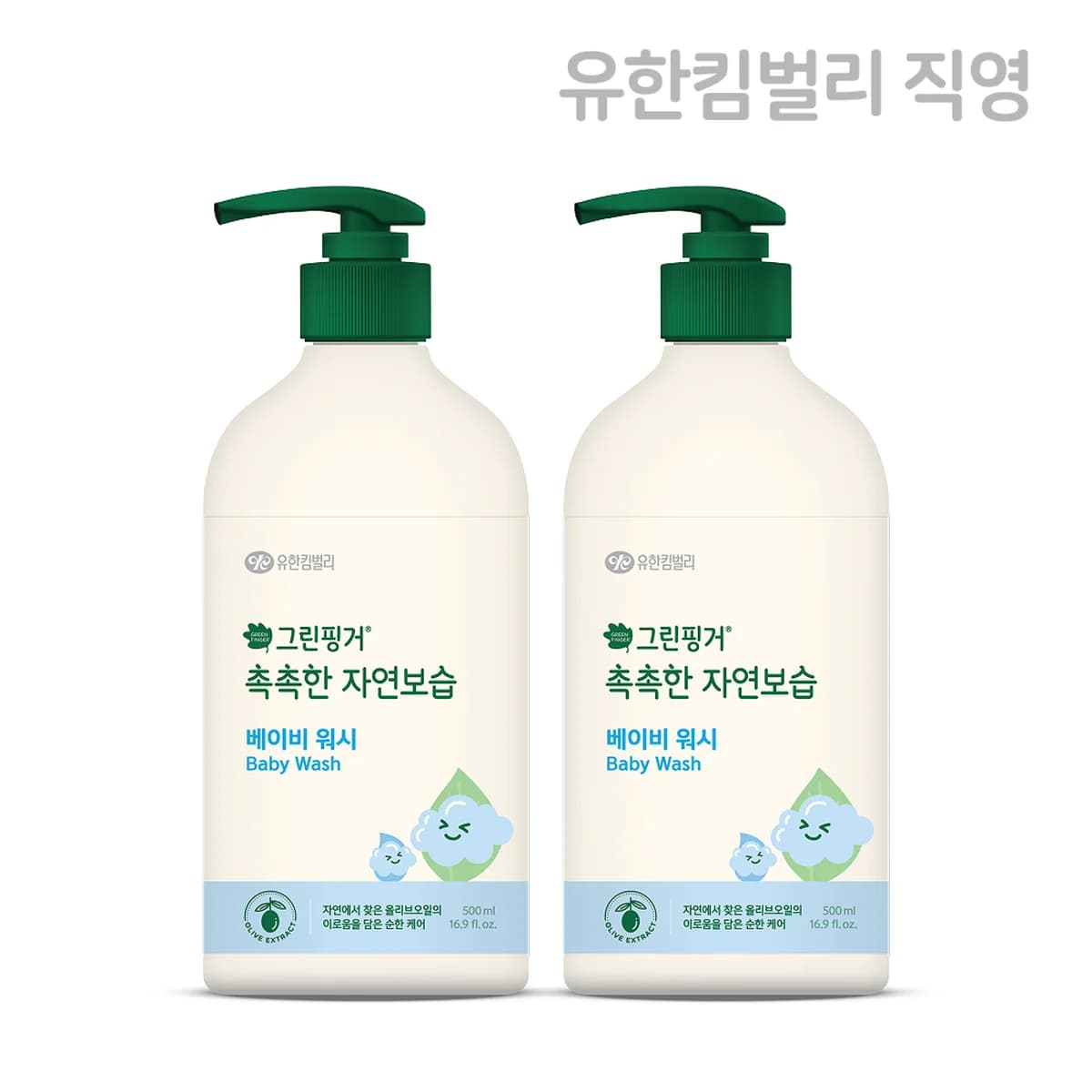 green finger Moisturizing Baby Wash 500ml X 2EA - 500ml