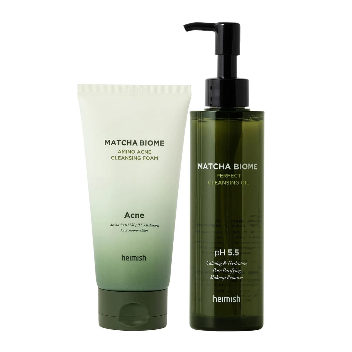 heimish Matcha Biome Oil & Foam