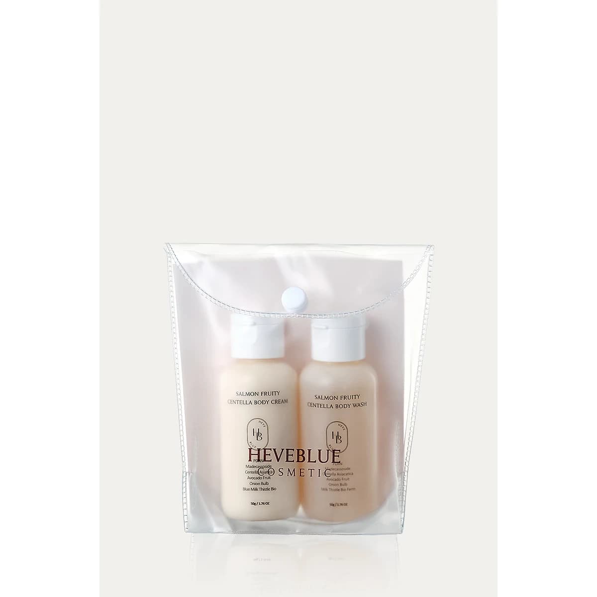 heveblue Salmon Fruity Centella Body Travel Kit