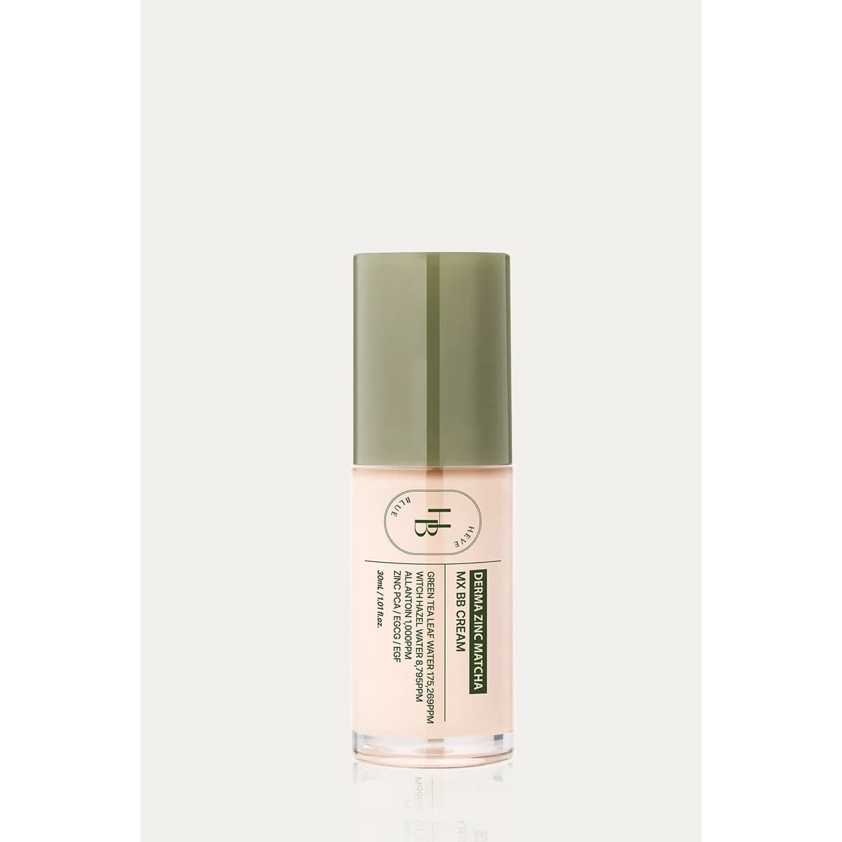 heveblue Derma Zinc Matcha MX BB Cream (3 colors) - 0.5 Ivory