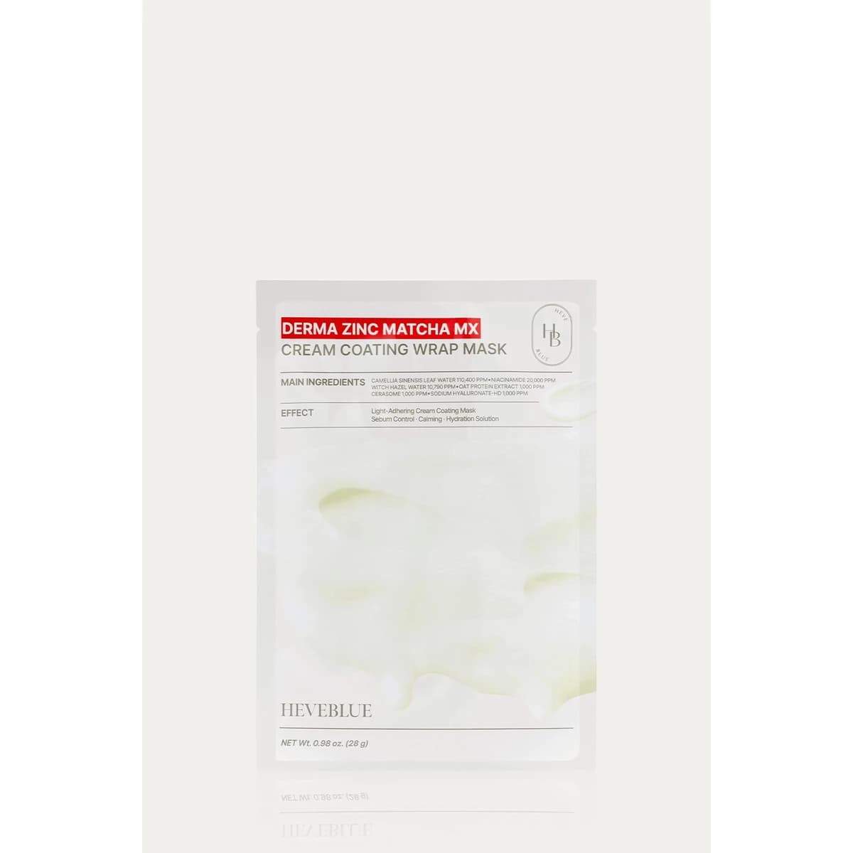 heveblue Derma Zinc Matcha MX Cream Coating Lab Mask 5ea