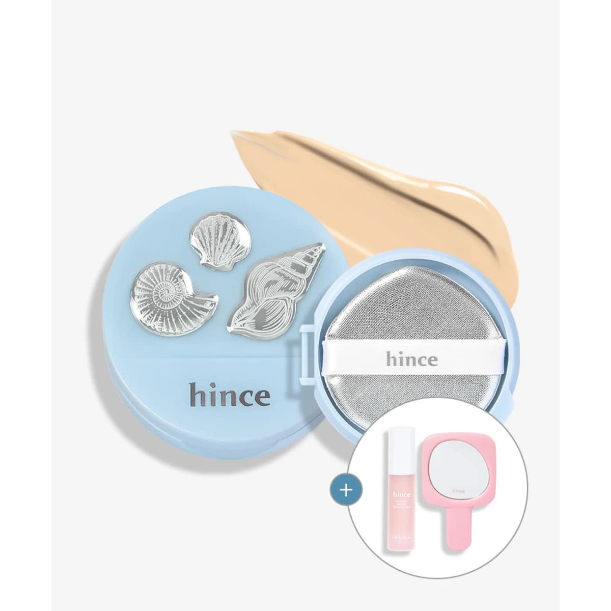 hince [SET] Second Skin Mesh Matte Cushion & Refill (+Prep Mini & Hand Mirror Gift) - (Main/Odd Spring) 23 Sand-(Refill) 13 Pure