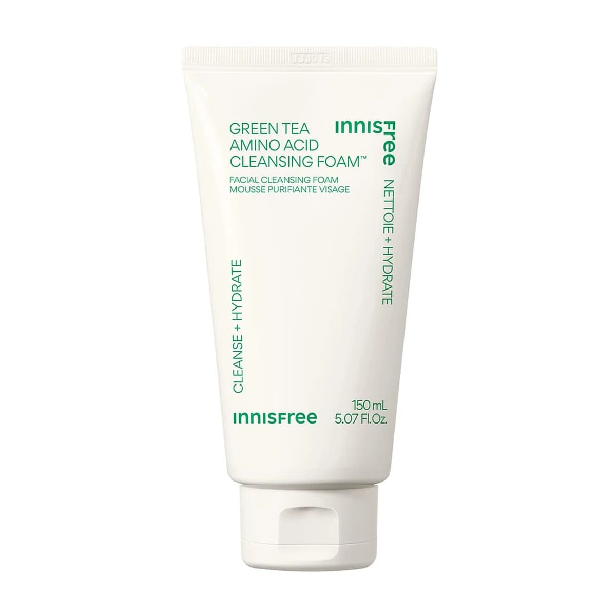 innisfree Green Tea Amino Acid Cleansing Foam – Gentle Face Cleanser - 150mL