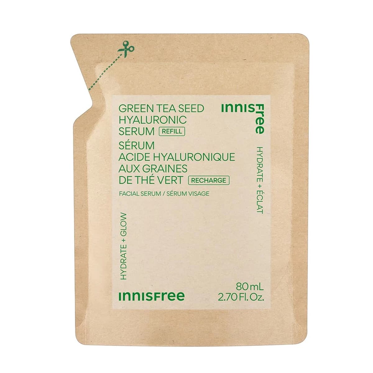 innisfree Green Tea Seed Hyaluronic Serum - Face Serum - REFILL - 130mL
