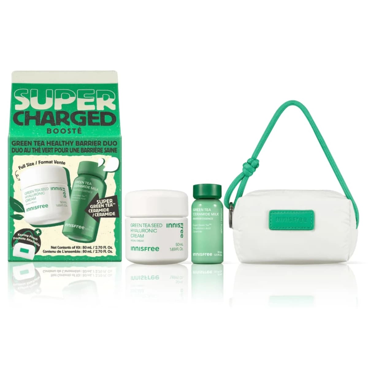 innisfree Super Charged Green Tea Healthy Barrier Duo - 80mL