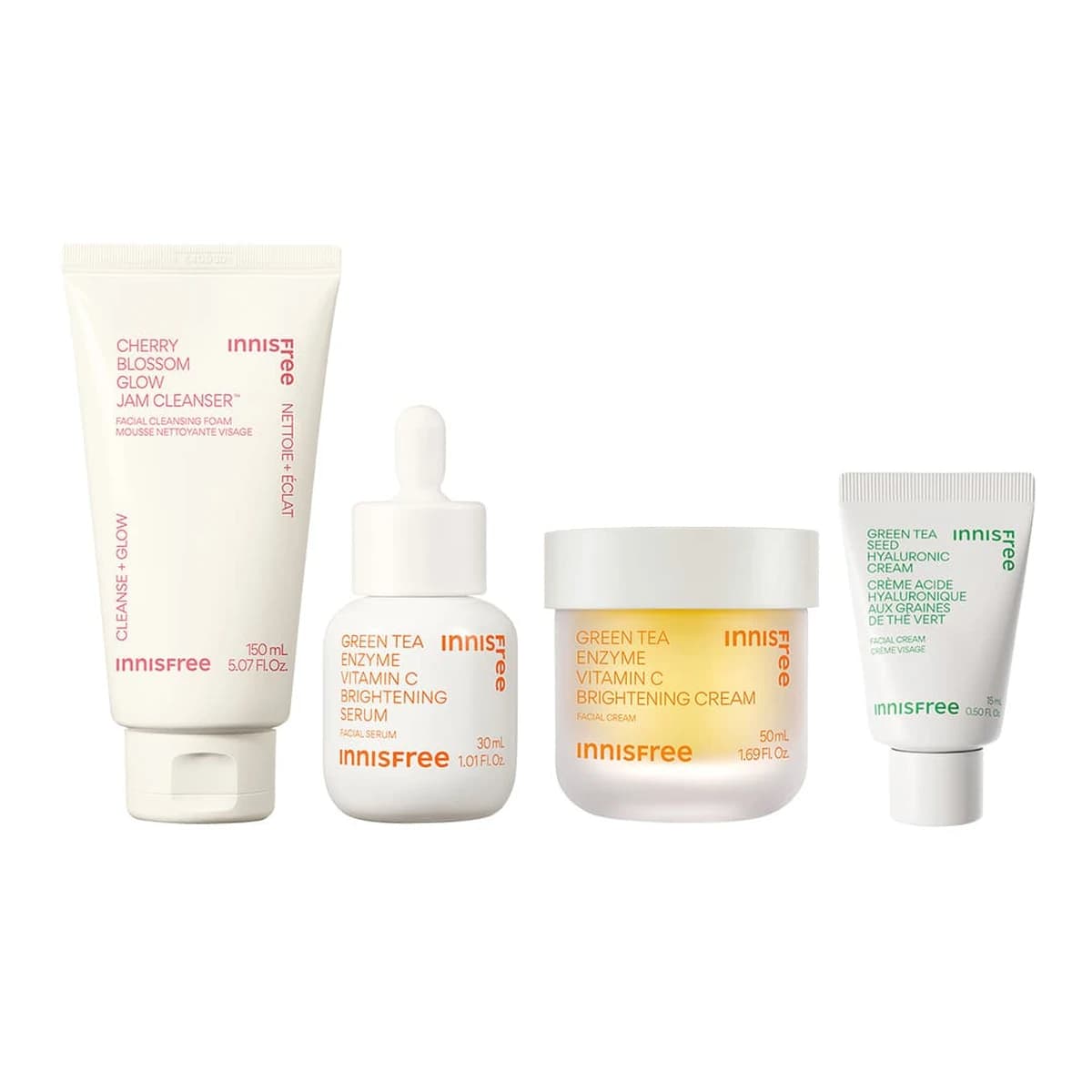 innisfree Radiance Routine - 150mL / 30mL / 50mL / 15mL