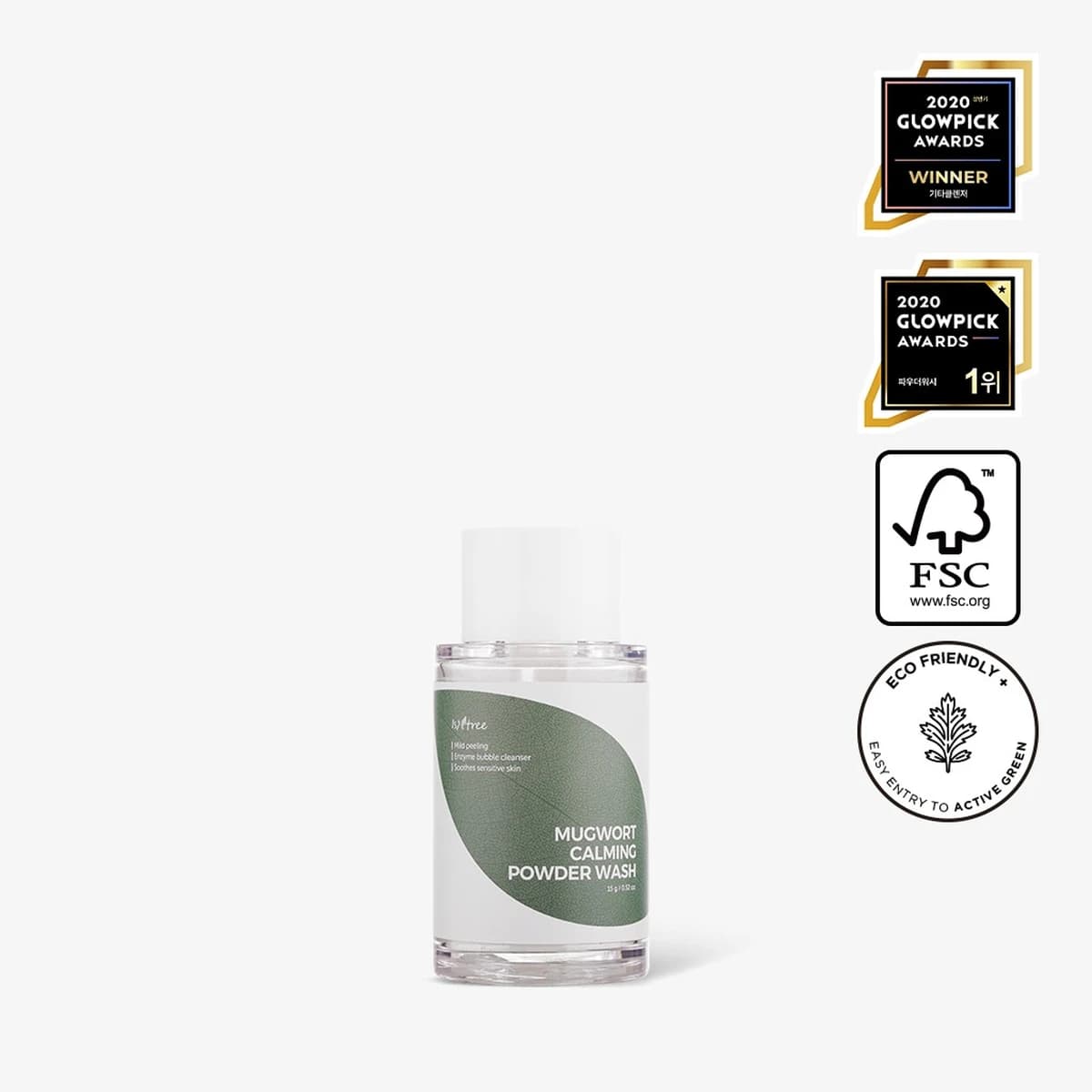 isntree Mugwort Calming Powder Wash (Small Size - 15g