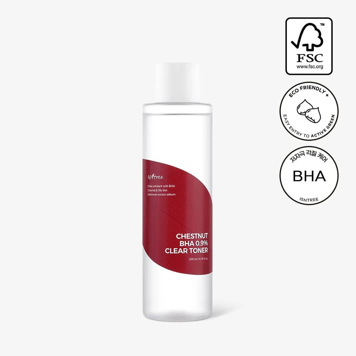 isntree Chestnut BHA 0.9% Clear Toner - 200mL