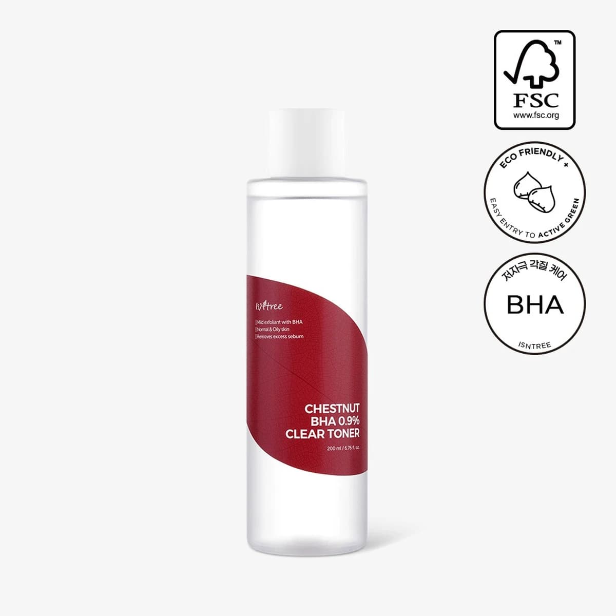 isntree Chestnut BHA 0.9% Clear Toner - 200mL