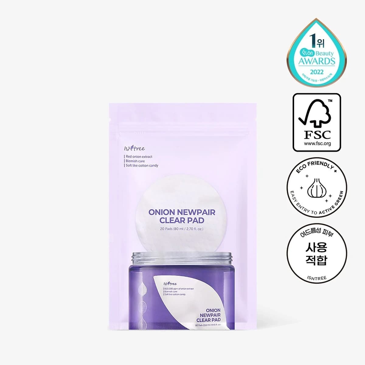 isntree Onion Newpair Clear Pad Refill - 20 pads