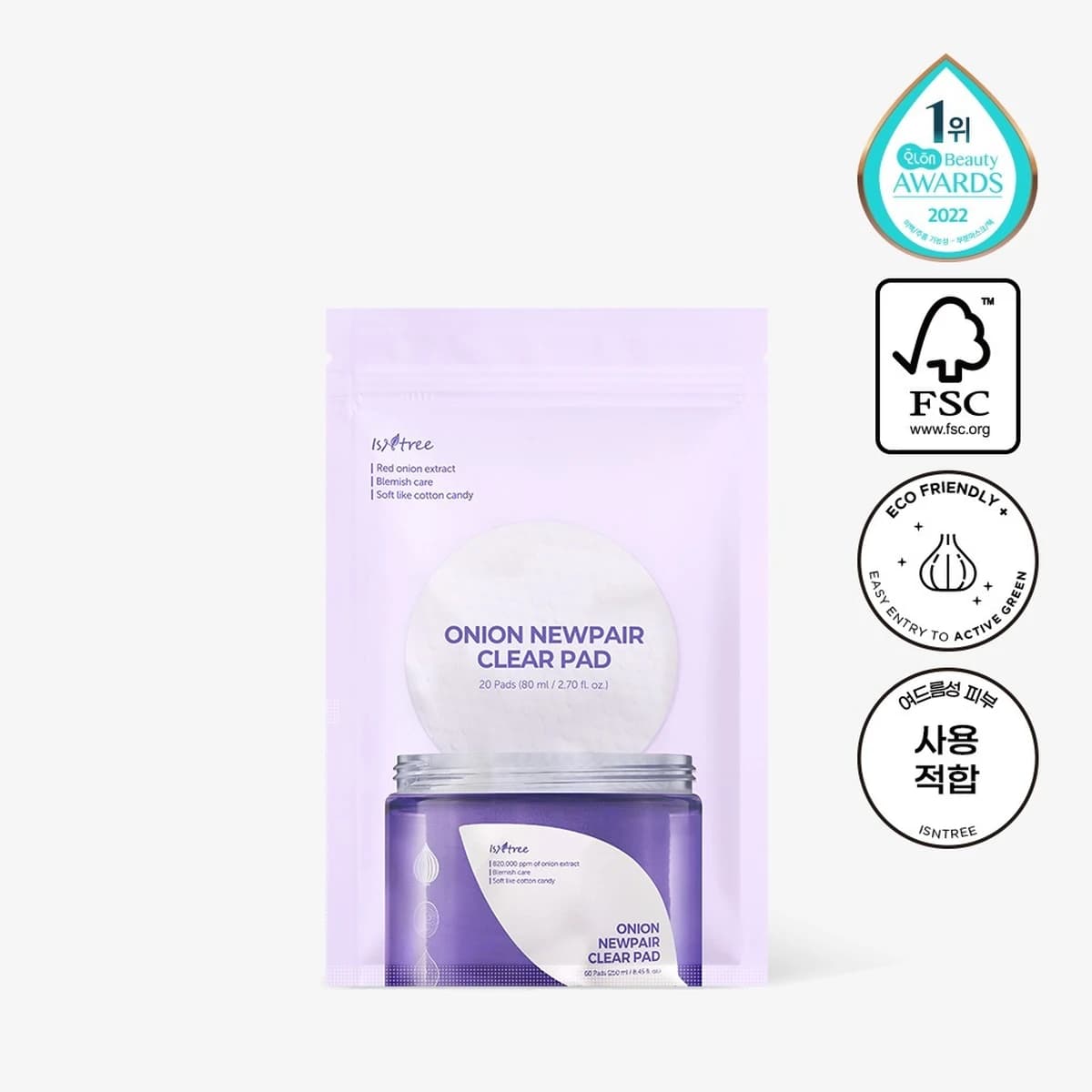 isntree Onion Newpair Clear Pad Refill - 20 pads