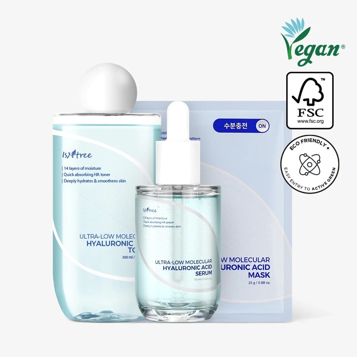 isntree Ultra-Low Molecular Hyaluronic Acid 3-Step Set