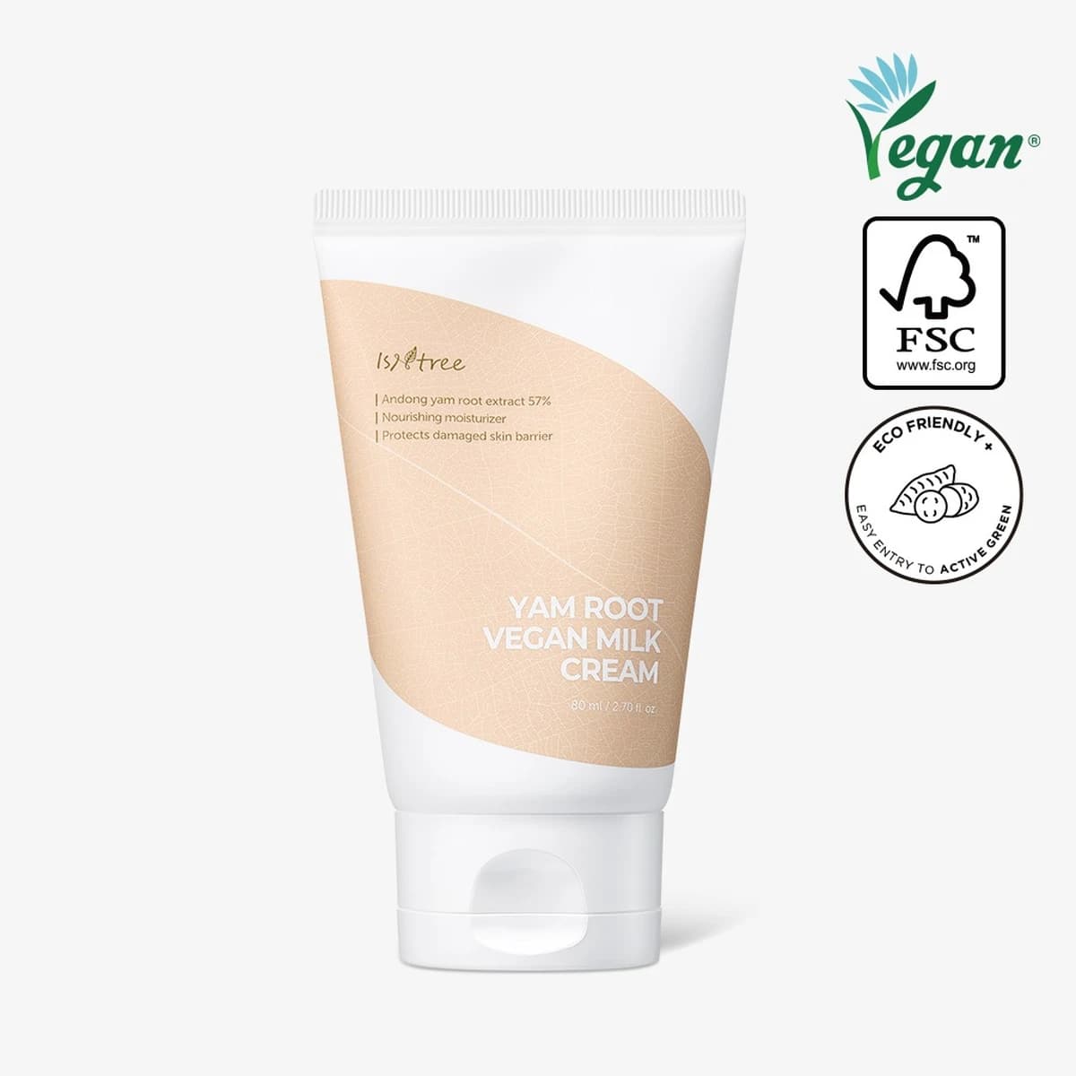 isntree Yam Root Vegan Milk Intense Moisture Cream - 80mL