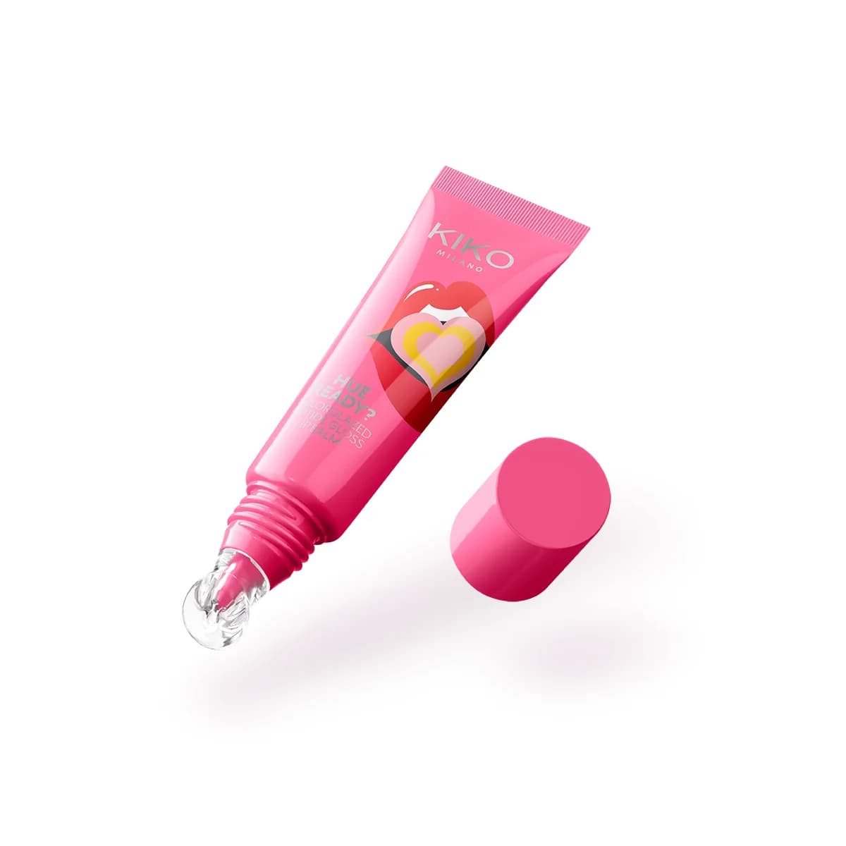 Kiko Milano Hue Ready? Colorglazed Peptide Lip Gloss Balm KC000001255-03 03 Sparkly Bubblegum