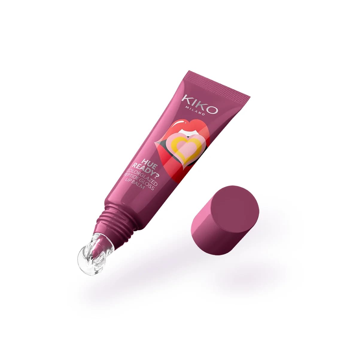Kiko Milano Hue Ready? Colorglazed Peptide Lip Gloss Balm KC000001255-04 04 Berry Glazed