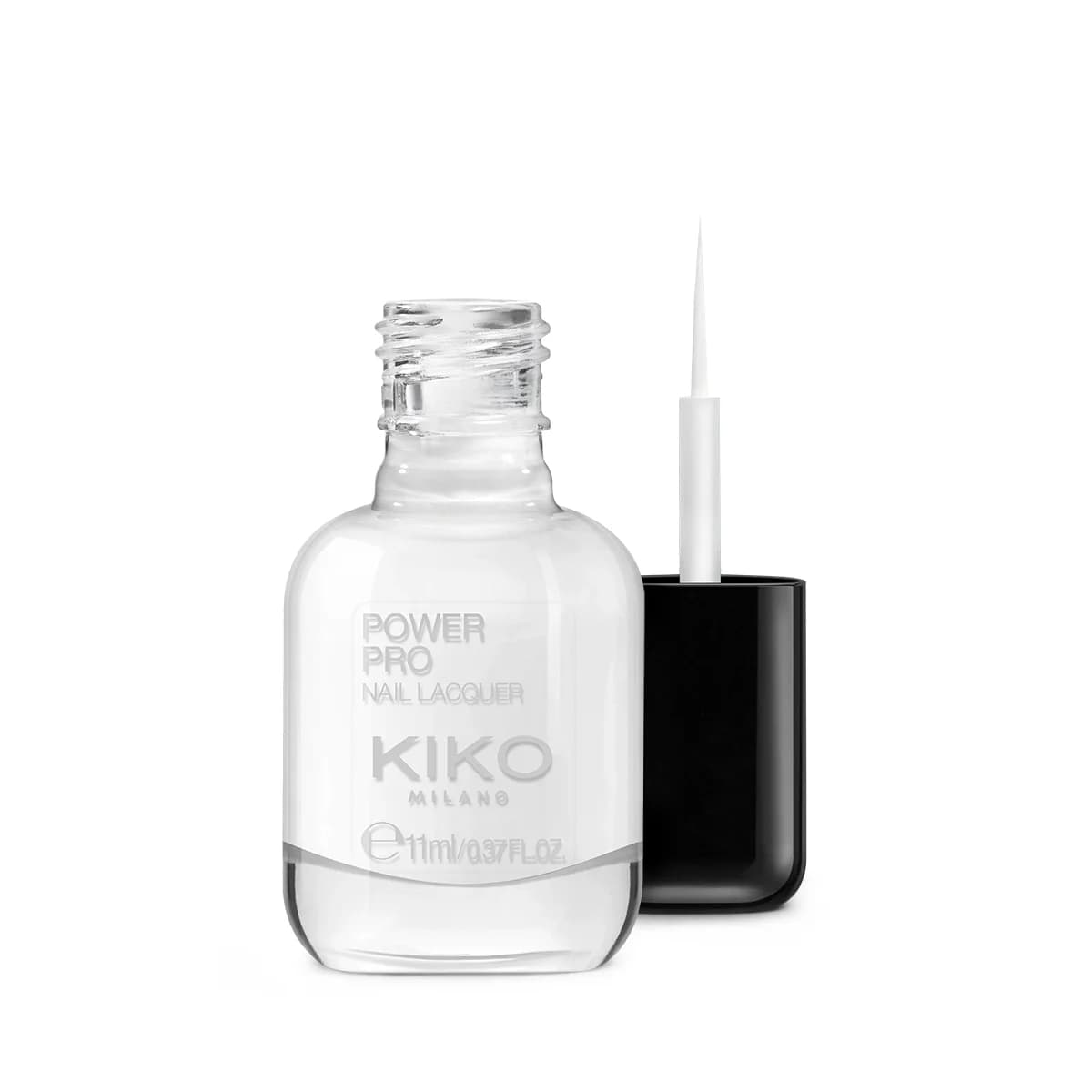 Kiko Milano Power Pro Nail Lacquer KM000000108-02 02 French White - thin brush