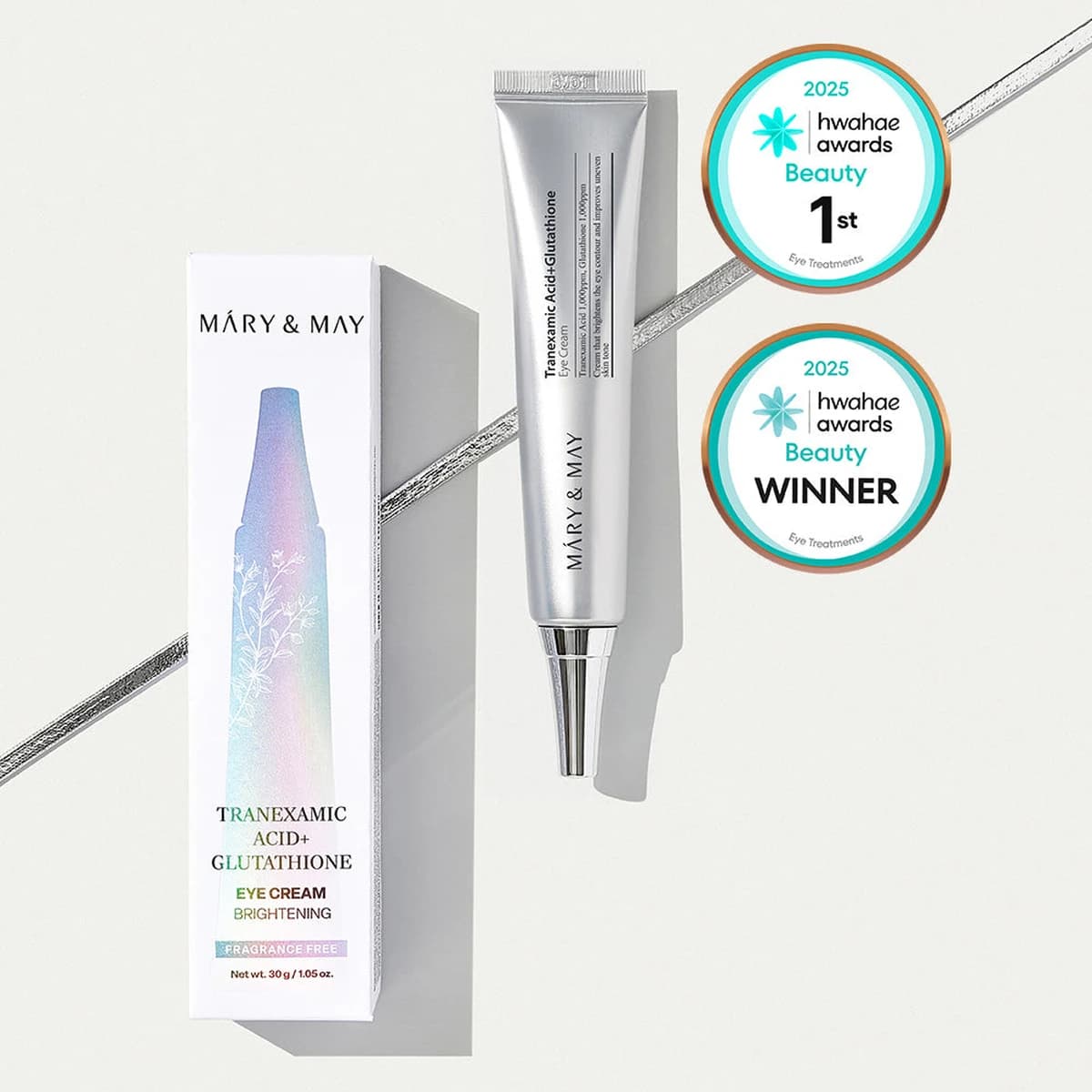 mary & may Tranexamic Acid+Glutathione Eye Cream - 30g