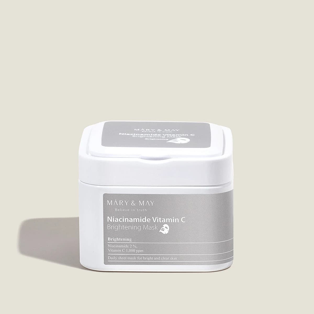 mary & may Niacinamide Vitamin C Brightening Mask - 400g*30sheets