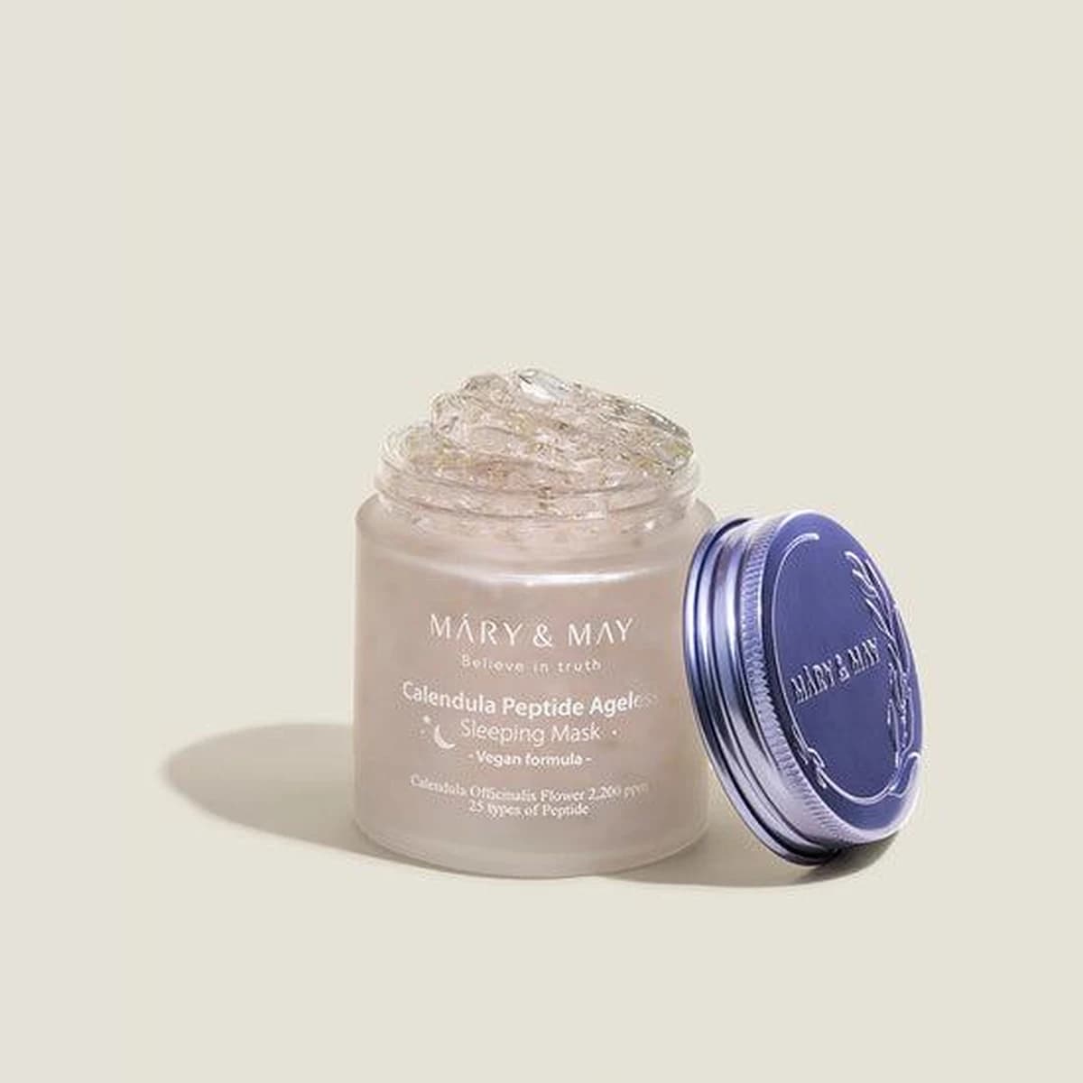 mary & may Vegan Calendula Peptide Ageless Sleeping Mask - 110g
