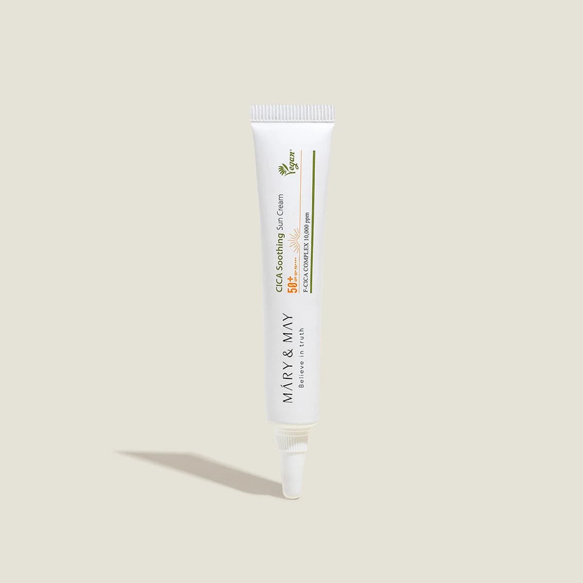 mary & may Vegan CICA Soothing Sun Cream SPF50+ PA++++ Miniature - 12mL