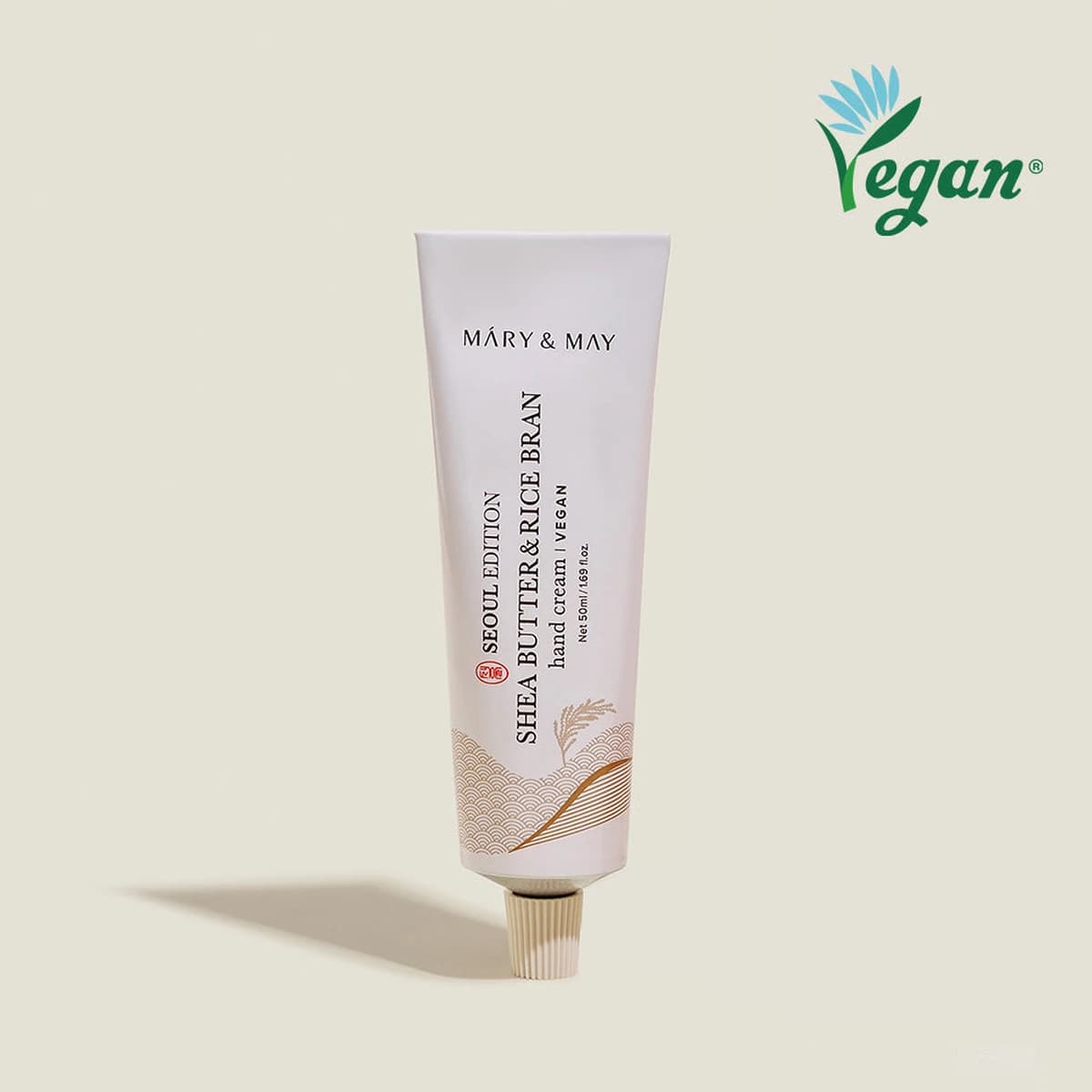 mary & may Seoul Edition SHEA BUTTER & RICE BRAN Hand Cream - 50mL