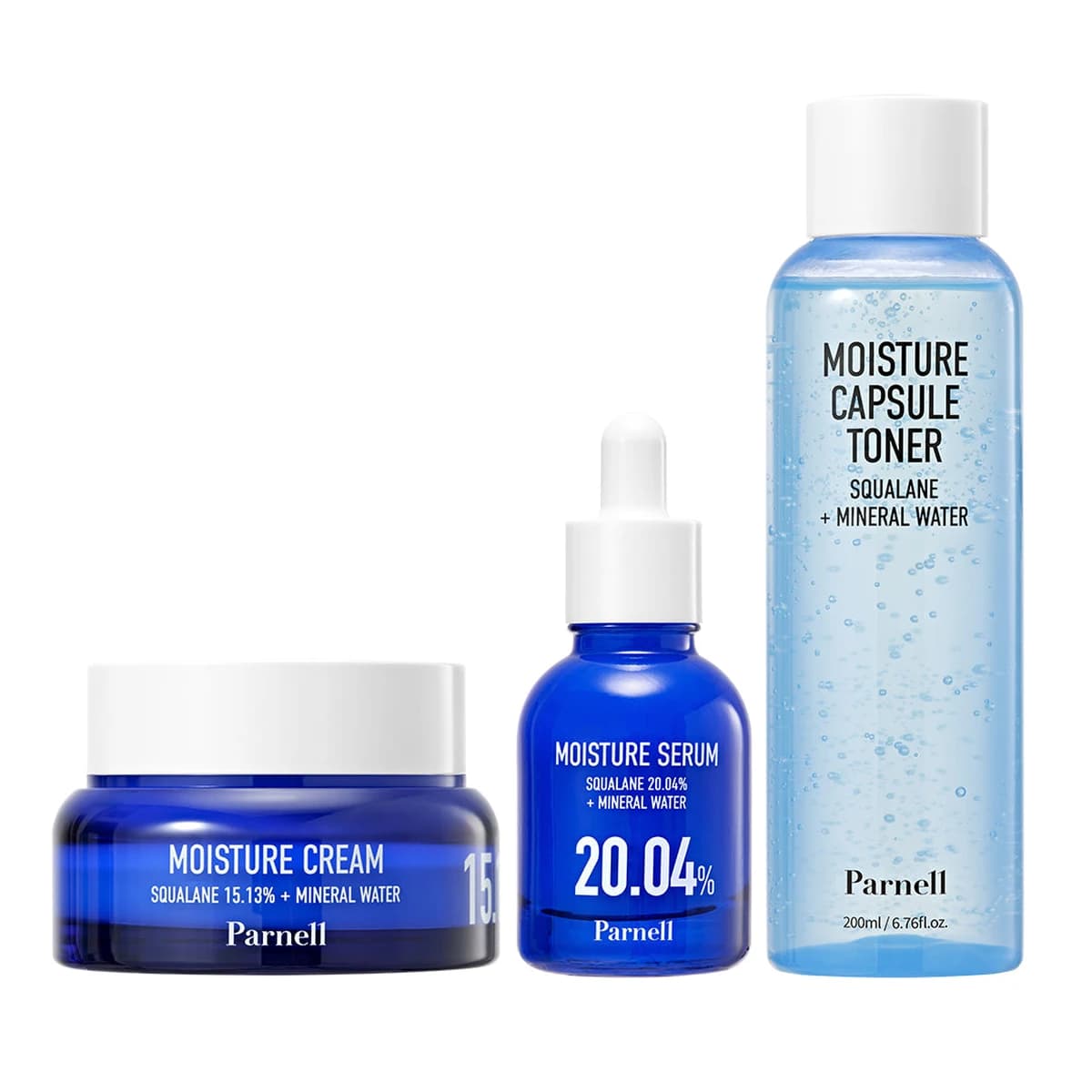 parnell Squalane Hydration Care Full Set - Toner + Serum + Cream