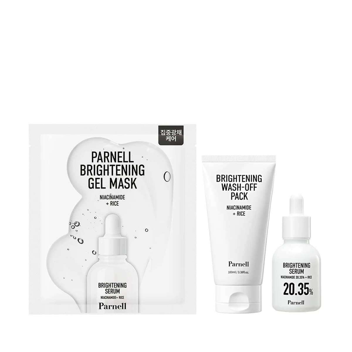 parnell 7 - Day Radiance Renewal Kit - Toner + Serum + Mask