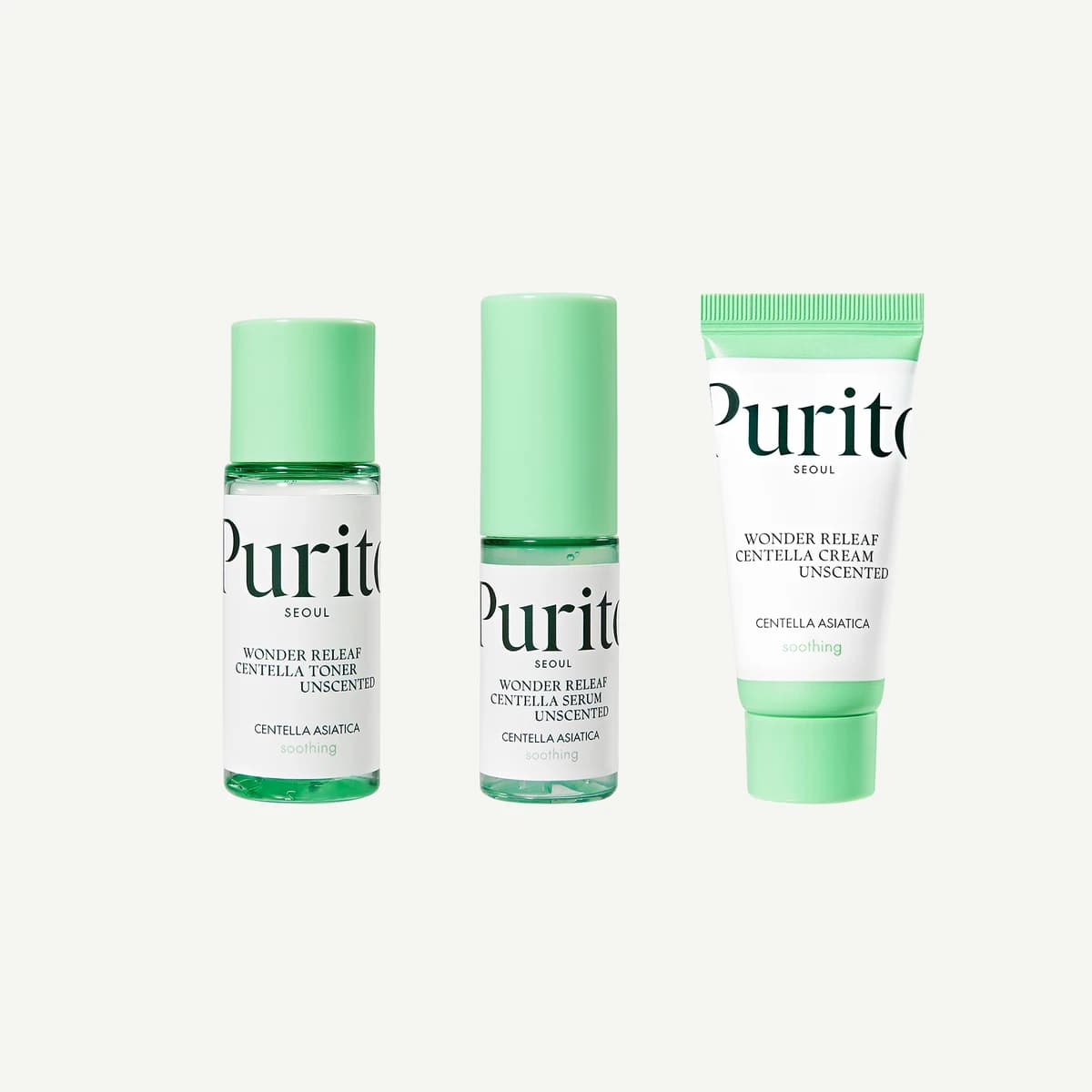 purito Wonder Releaf Centella Mini Kit Unscented - 30mL