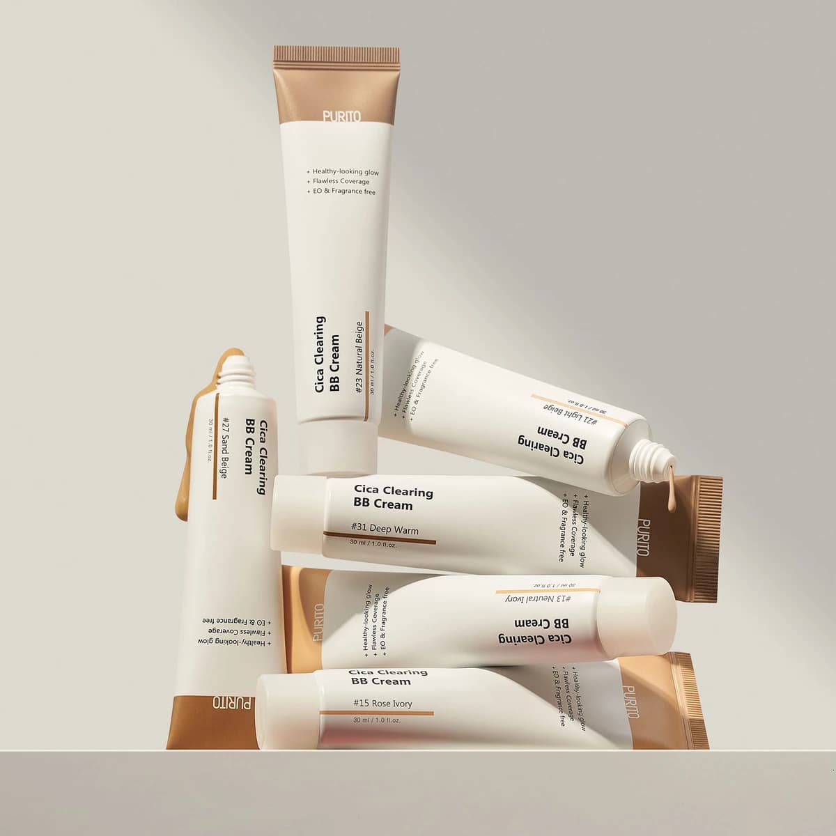 purito Cica Clearing BB Cream - #21 Light Beige - 30mL