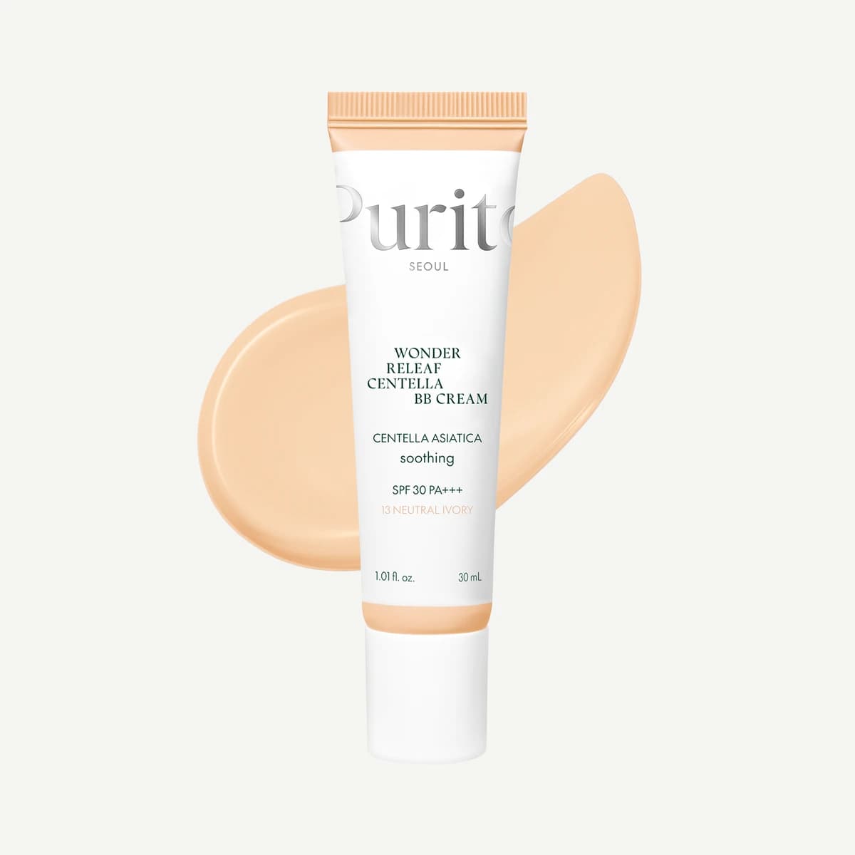 purito Wonder Releaf Centella BB Cream - 13 Neutral Ivory - 30mL