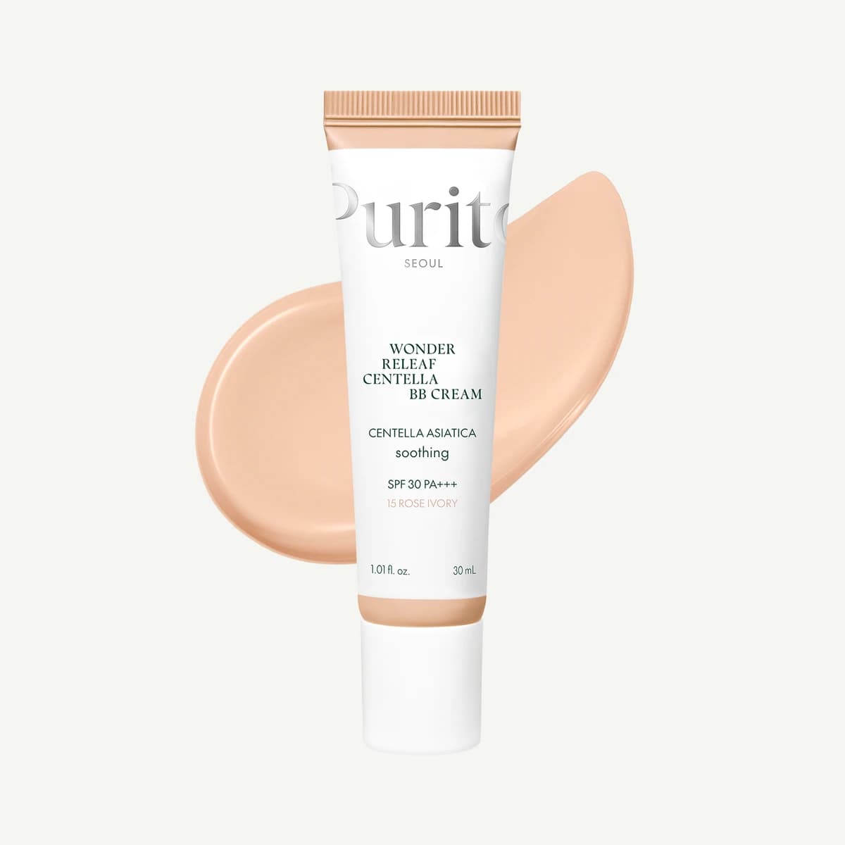 purito Wonder Releaf Centella BB Cream - 15 Rose Ivory - 30mL