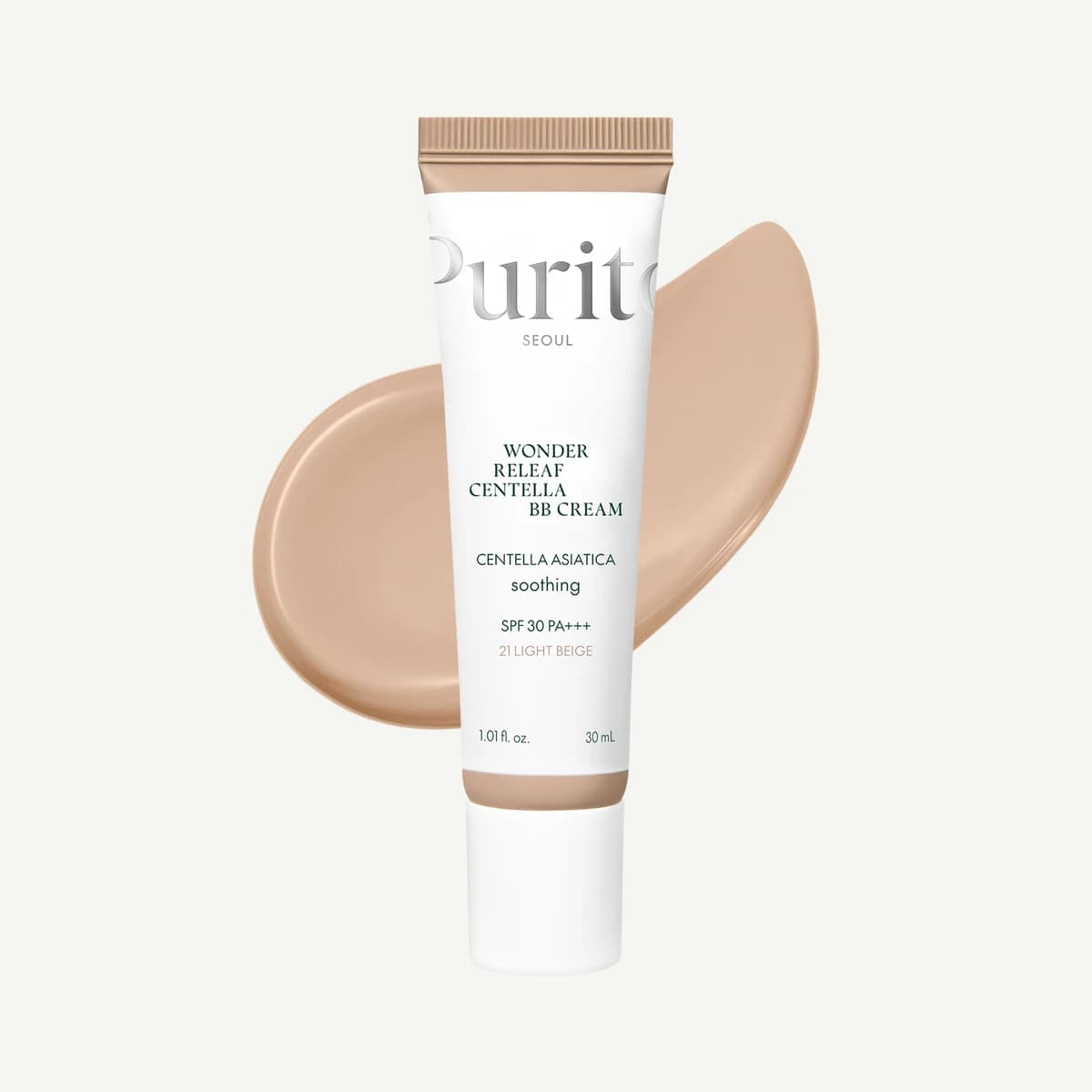 purito Wonder Releaf Centella BB Cream - 21 Light Beige - 30mL