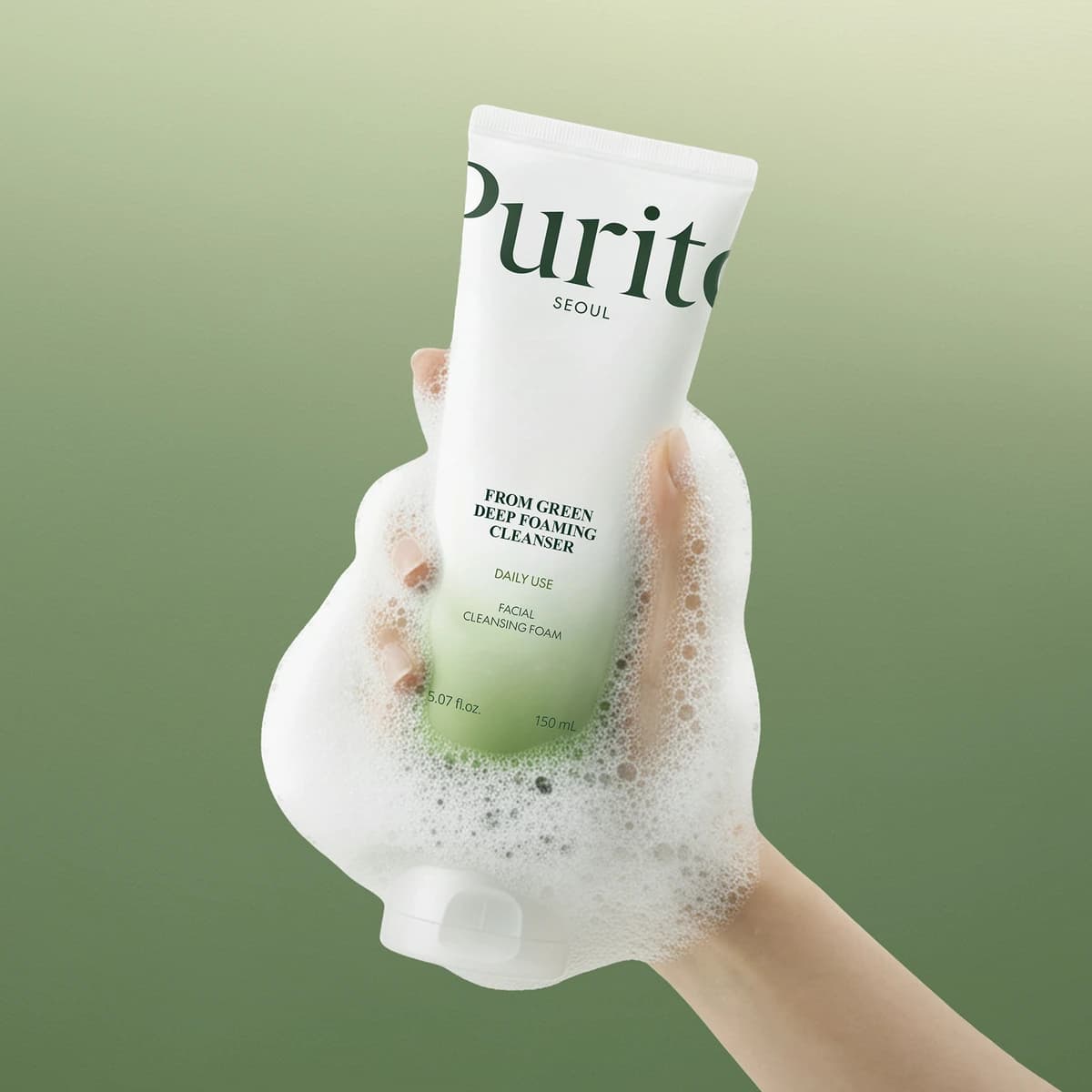 purito From Green Deep Foaming Cleanser - 150mL